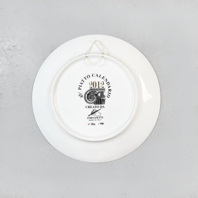 Italian Postmodern Ceramic Wall Calendar Plate by Fornasetti, 2012-GDD-1385088