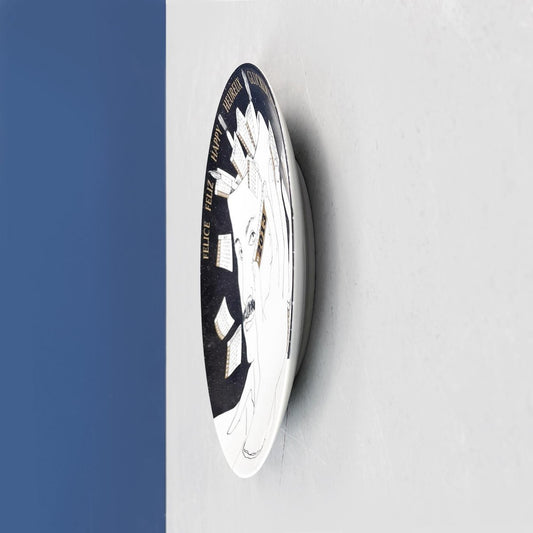 Italian Postmodern Ceramic Wall Calendar Plate by Fornasetti, 2013