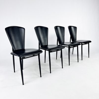 Italian Postmodern Dining Chairs, 1980s, Set of 4-RMX-1779607