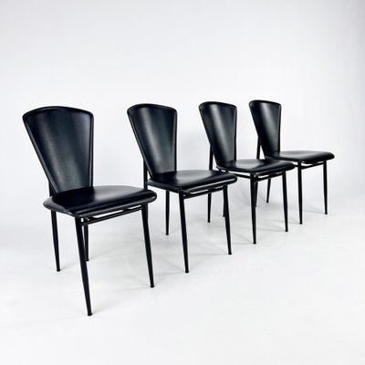 Italian Postmodern Dining Chairs, 1980s, Set of 4-RMX-1779607