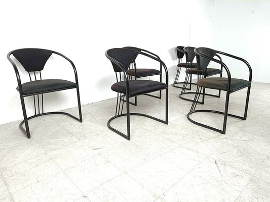 Italian Postmodern Dining Chairs, 1980s, Set of 6-IRH-1806291