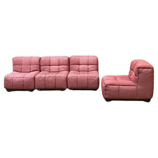 Italian Postmodern Modular Sofa in the Style of Gaetano Pesce, 1980s, Set of 4