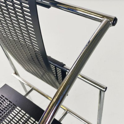 Italian Postmodern Quinta 605 Chair in Metal attributed to Mario Botta for Alias, 1980s-GDD-1776506