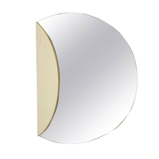 Italian Postmodern Round Wall Mirror with Hinged Side Doors, 1980s