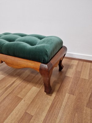 Italian Pouf in Teak Wood, 1970s-RKF-2035976