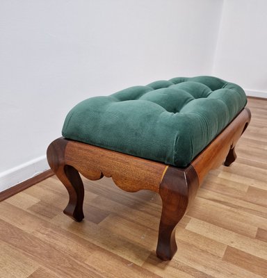 Italian Pouf in Teak Wood, 1970s-RKF-2035976