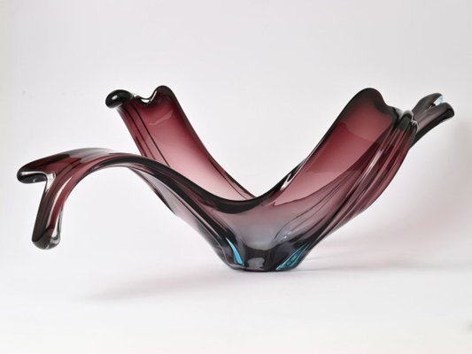 Italian Purple Murano Glass Bowl, 1960s-IXK-887651