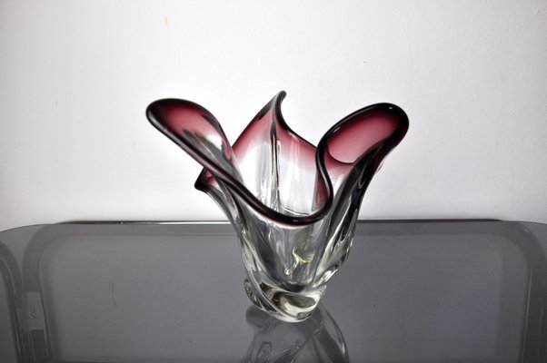 Italian Purple Vase in Murano Glass from Seguso, 1960-EJE-1327974