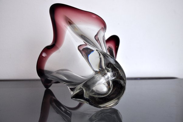 Italian Purple Vase in Murano Glass from Seguso, 1960-EJE-1327974