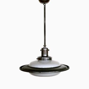 Italian Rationalist Lamp in Metal and Glass, 1920s-GKB-1786825