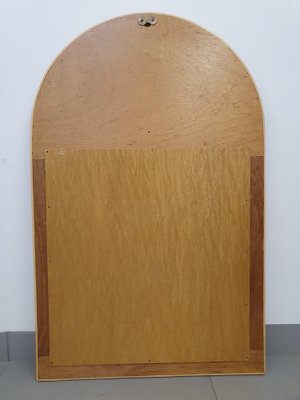 Italian Rattan Arch Mirror, 1970s-ZPB-1336863