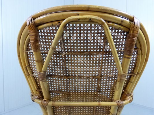 Italian Rattan Chair, 1970s-TU-901206