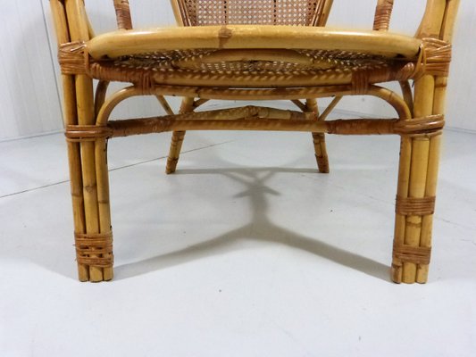 Italian Rattan Chair, 1970s-TU-901206