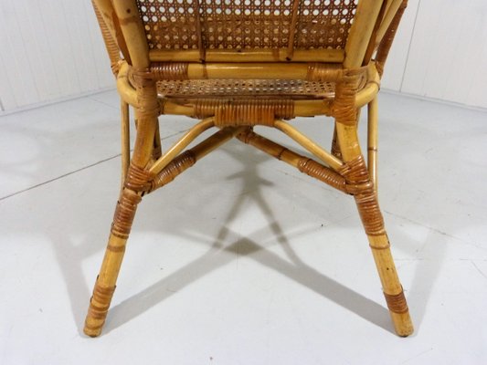 Italian Rattan Chair, 1970s-TU-901206