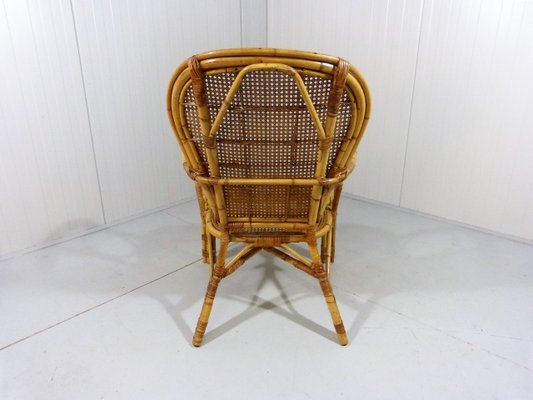 Italian Rattan Chair, 1970s-TU-901206