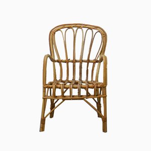 Italian Rattan Children's Chair, 1970s-WWQ-865104