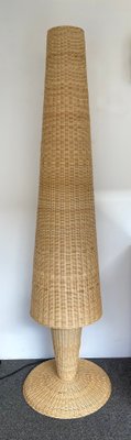 Italian Rattan Floor Lamp by Gasparucci Italo, 1980s-FUE-1001851