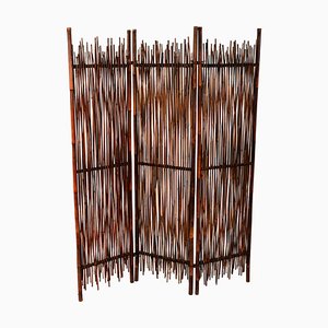 Italian Rattan Partition Room Divider Screen, 1900s-JDR-1126198