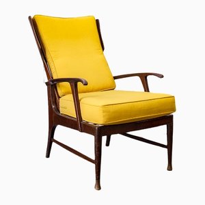 Italian Reclining Chair in Wood, 1950s-VCV-1383574