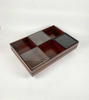 Italian Rectangular Coffee Table in Wood and Glass by Luigi Sormani, 1960s-LYQ-1371302