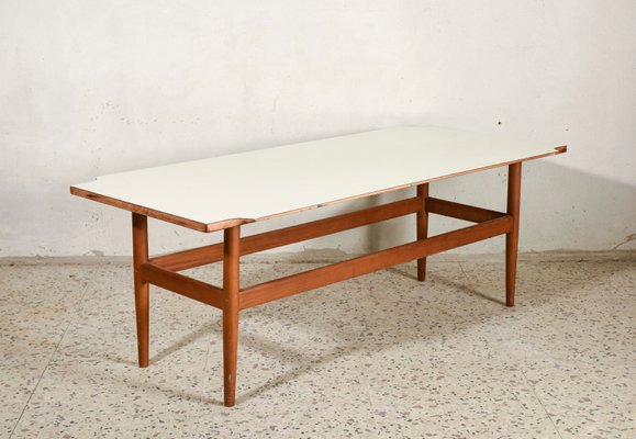 Italian Rectangular Low Coffee Table, 1950s-RAQ-665660