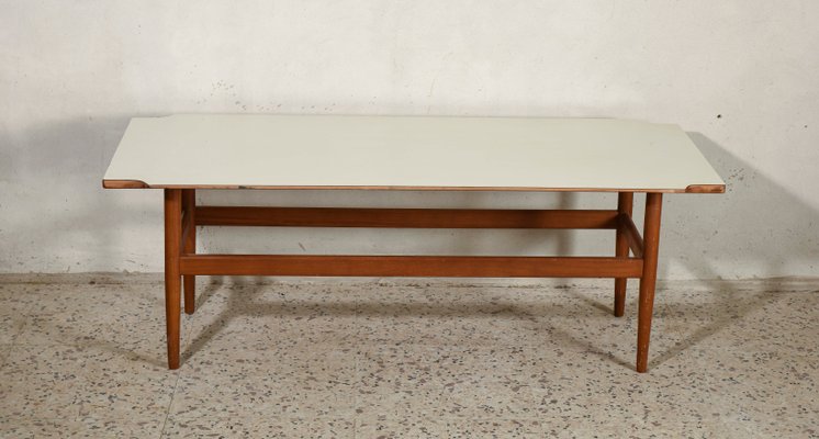 Italian Rectangular Low Coffee Table, 1950s-RAQ-665660