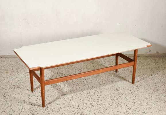 Italian Rectangular Low Coffee Table, 1950s-RAQ-665660