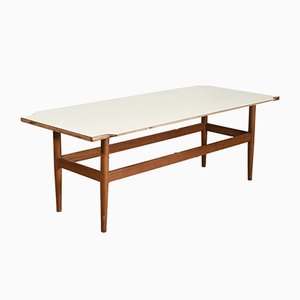 Italian Rectangular Low Coffee Table, 1950s-RAQ-665660