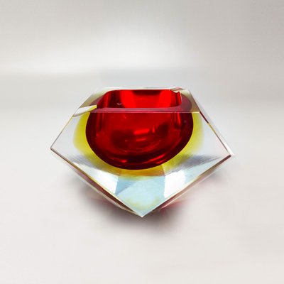 Italian Red Ashtray or Catchall by Flavio Poli for Seguso, 1960s-QGR-1121851