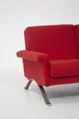 Italian Red Model 875 Sofa by Ico Parisi for Cassina-RCE-1060774