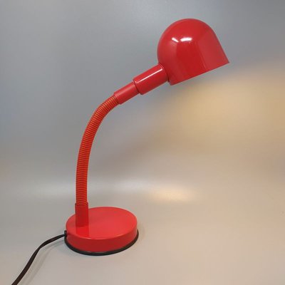 Italian Red Table Lamp by Veneta Lumi, 1970s-QGR-914951