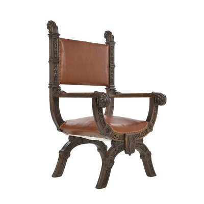 Italian Renaissance Style Chairs, Set of 2-NQ-1339444