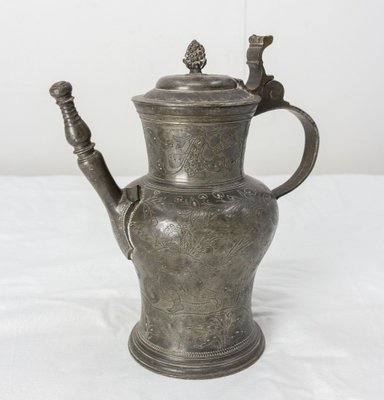 Italian Renaissance Style Pewter Pitcher, France, 1800s-RIU-1329322