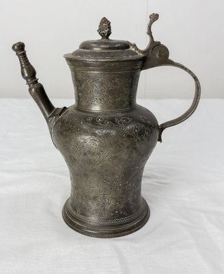 Italian Renaissance Style Pewter Pitcher, France, 1800s-RIU-1329322