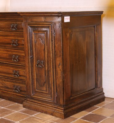 Italian Renaissance Walnut Sacristy Buffet-HPU-1401089