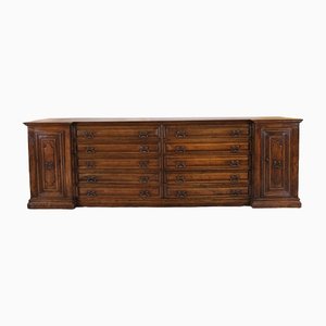 Italian Renaissance Walnut Sacristy Buffet-HPU-1401089