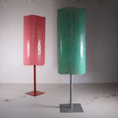 Italian Resin Floor Lamps, 1980s, Set of 2-VJY-1791741