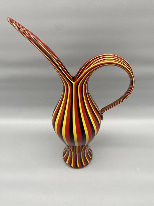 Italian Rigati Carafe in Murano Glass by Anna Gili for Salviati, 1997