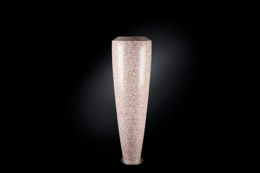 Italian Rosa Baby Low-Density Polyethylene Obice Vase with Bisazza Mosaic from VGnewtrend