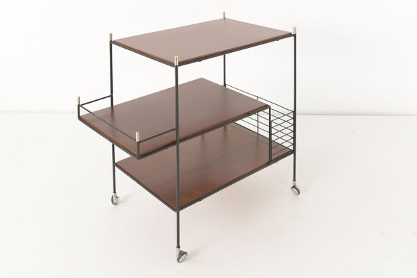 Italian Rosewood Bar Cart, 1960s-LOB-623212