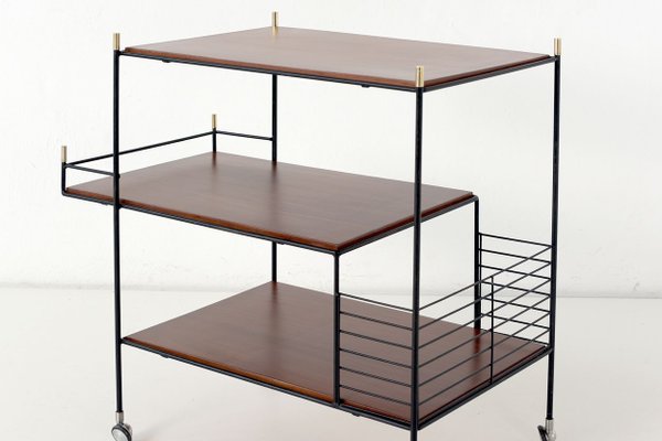 Italian Rosewood Bar Cart, 1960s-LOB-623212