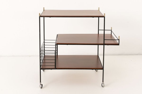 Italian Rosewood Bar Cart, 1960s-LOB-623212