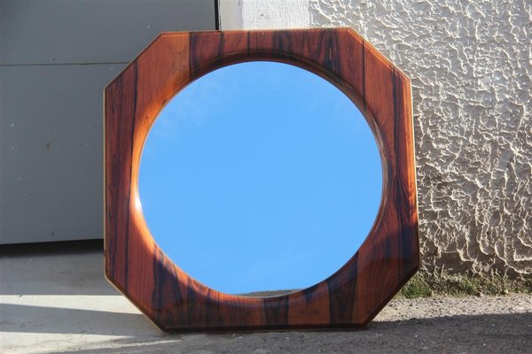 Italian Rosewood Mirror, 1960s-EH-565086