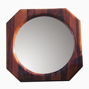 Italian Rosewood Mirror, 1960s-EH-565086