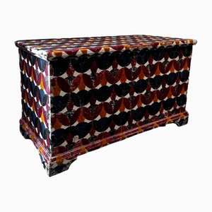 Italian Rustic Decorated Wooden Chest, 1910-QRS-2019764