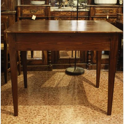 Italian Rustic Table in Fir Wood, 1880s-RAQ-697598