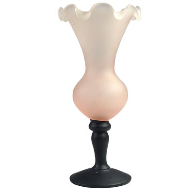 Italian Satin Glass Vase, 1970s-GIW-1356746