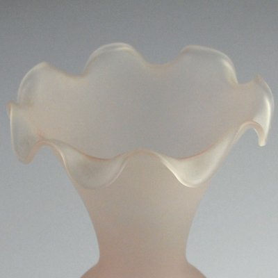 Italian Satin Glass Vase, 1970s-GIW-1356746