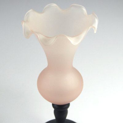 Italian Satin Glass Vase, 1970s-GIW-1356746