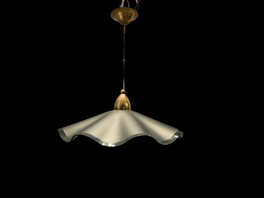 Italian Satinated Glass Light Pendant, 1970s-JJC-1058049